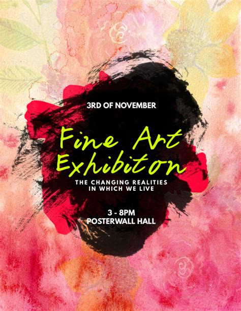Art Exhibition Flyer Template Postermywall