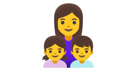 👩‍👧‍👦 Familia Mujer Niña Niño Emoji