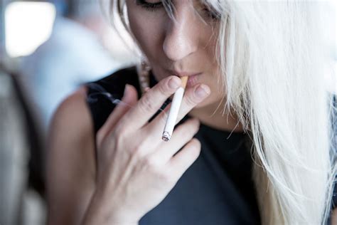 Women Smoking Cigarette Stock Photo Download Image Now Istock