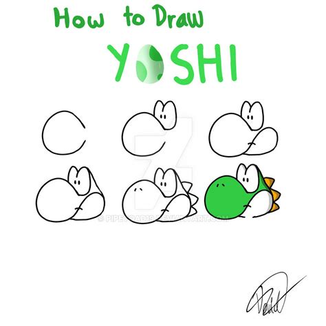 How To Draw Yoshi By Pipetoad19 On Deviantart
