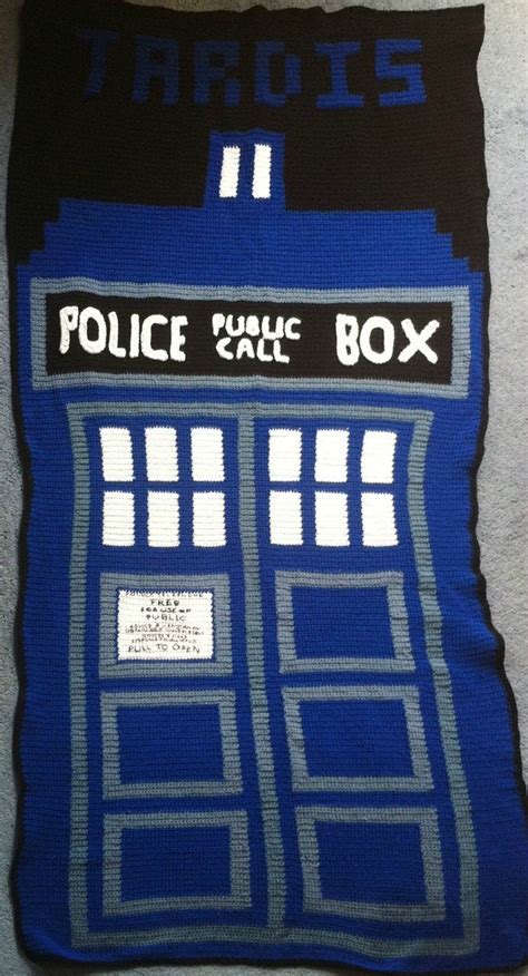 Tardis Blanket I Made This X Post From Doctorwho Rcrochet