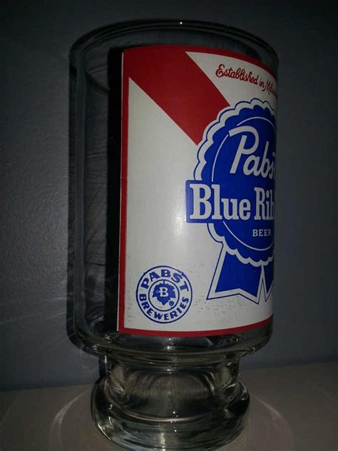 Pabst Blue Ribbon Beer Glass Collectors Weekly