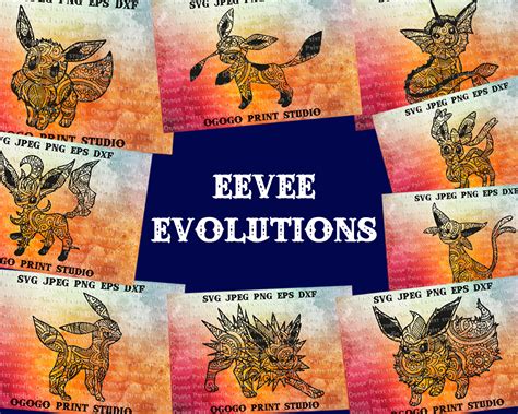 Free Free 347 Eevee Evolution Svg SVG PNG EPS DXF File