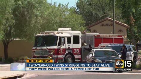 Two Year Old Twins In Extremely Critical Condition After Tempe Near Drowning Youtube