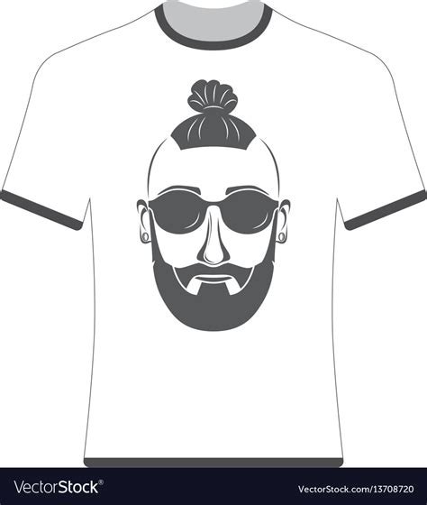 Prints T Shirts With Image Hipsters Royalty Free Vector