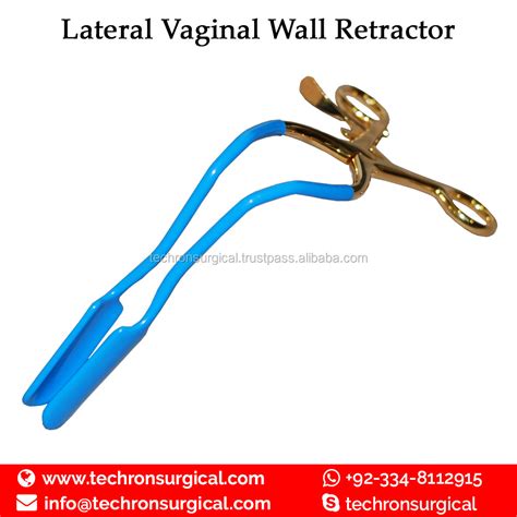 Lletz Lateral Vaginal Wall Retractor Wide Open Jaws For Cervix Exposure