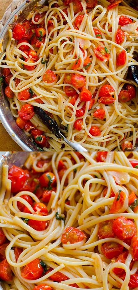 Pasta With Cherry Tomatoes And Garlic Recipe Cherry Tomato Pasta