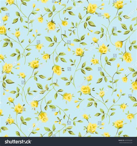 Posted by admin posted on june 17, 2019 with no comments. Wallpaper Vintage Yellow Flower Pattern Stock Illustration ...