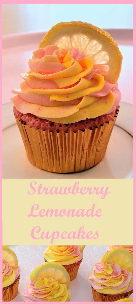 Strawberry Lemonade Cupcakes But First Cookies