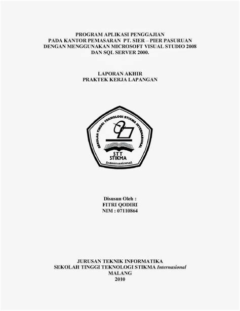 Garis Cover Makalah - Bloggersiana