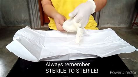 Sterile Gloves Technique Donning Youtube