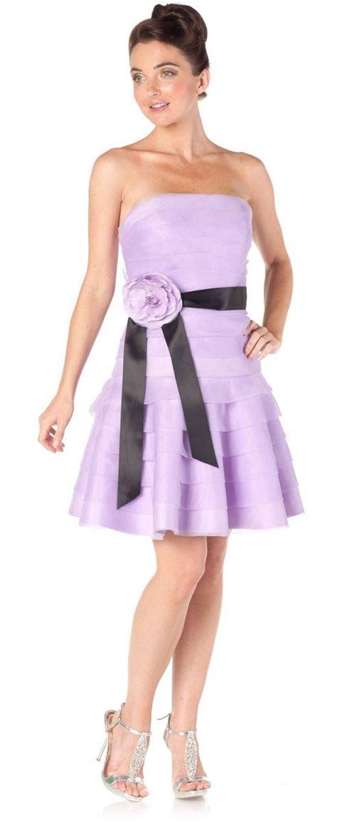 Discover a perfect bridesmaid dress online, and you will find the largest collections and unique design of bridesmaid dresses at milanoo. Lilac Bridesmaid Dresses Short Organza Flower Strapless ...