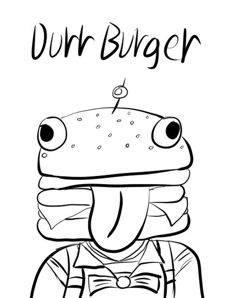 Durr Burger Coloring Page Coloring Pages