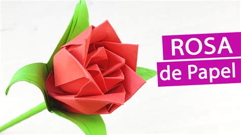 Cómo Hacer Una Rosa De Papel ¡origami Fácil Manualidades Play