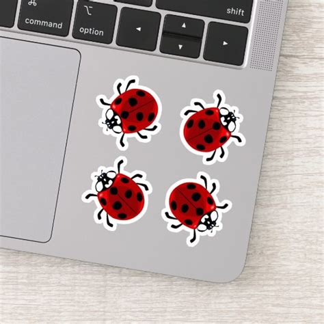 Ladybug Vinyl Stickers Nz