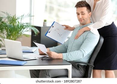 Sexy Secretary Seducing Her Boss Office Shutterstock