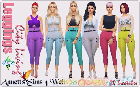 City Living Leggings At Annetts Sims 4 Welt Sims 4 Updates