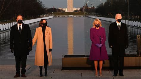 Jill biden shines in blue alexandra o'neill on inauguration day. At Today's COVID Memorial, Kamala Harris and Jill Biden's ...