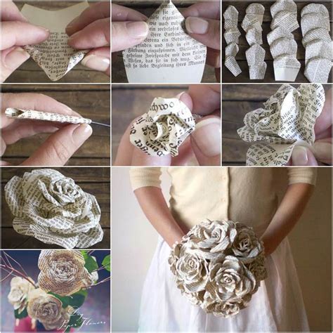 Donna, an assistant at floral whisper flower store, is infatuated with. Creative Ideas - DIY Paper Roses from Storybook Pages