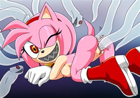 Rule 34 Amy Rose Anal Anus Boo Sonic Breasts Double Penetration