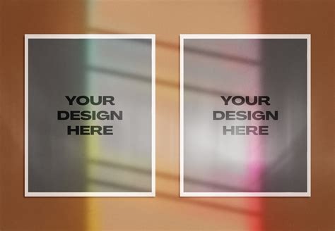 Download Posters and Shadows Mockup | Mockup World