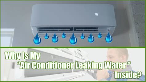 In window air conditioners generally they are designed to evaporate any water in the pan fairly quickly. Why Is My Air Conditioner Leaking Water Inside? | Answers ...