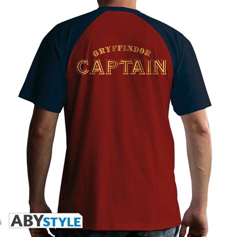 Harry Potter Tshirt Quidditch Jersey Man Ss Red Premium Abysse Corp