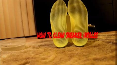 How To Clean Sneaker Insoles Youtube