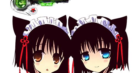 Neko Maid Twins Mega Cute Render Ors Anime Renders