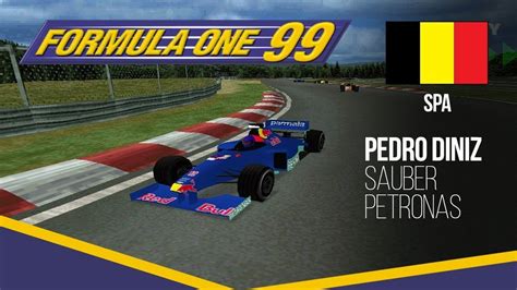 F1 99 Ps1 Gameplay Spa Francorchamps Pedro Diniz Expert Youtube