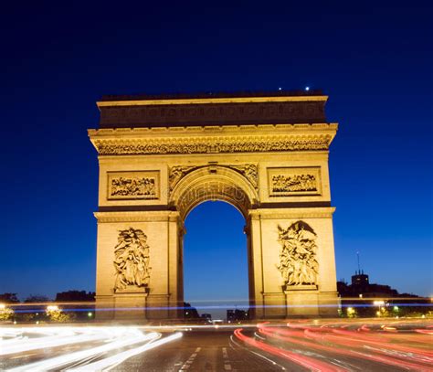 Arc De Triomphe Arch Of Triumph Paris France Stock Photo