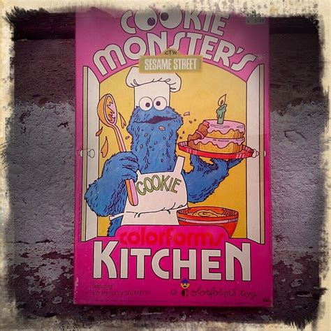 Vintage Cookie Monsters Kitchen Colorforms Circa1974