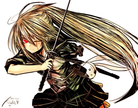 Memory defrag an action rpg mobile game that mix and matches the main anime story with the previous sao games, along with original story content exclusive to the mobile game. Image - Blonde-hair-bunny-hinomaru-kotoba-katana-kotoba-noriaki-long-hair-original-ponytail-red ...