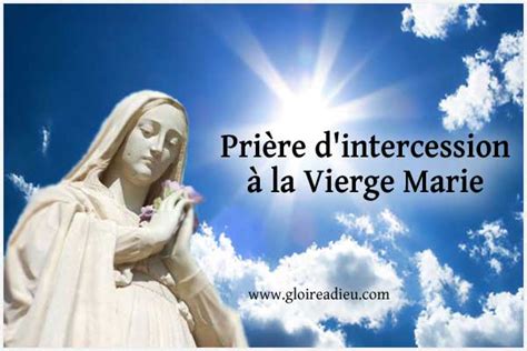 Prière Dintercession à La Vierge Marie