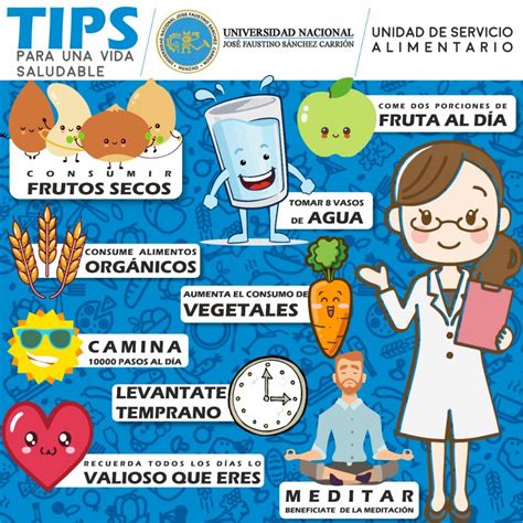 Tips Para Una Vida Saludable´´ Oficina De Bienestar Universitario