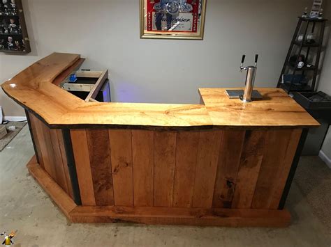 Very Unique One Of A Kind Cherry Wood Home Bar Built By A Recent Site