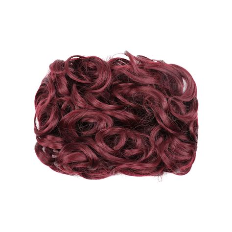 Wigs Mega Large Thick Curly Chignon Messy Bun Updo Clip In Hair