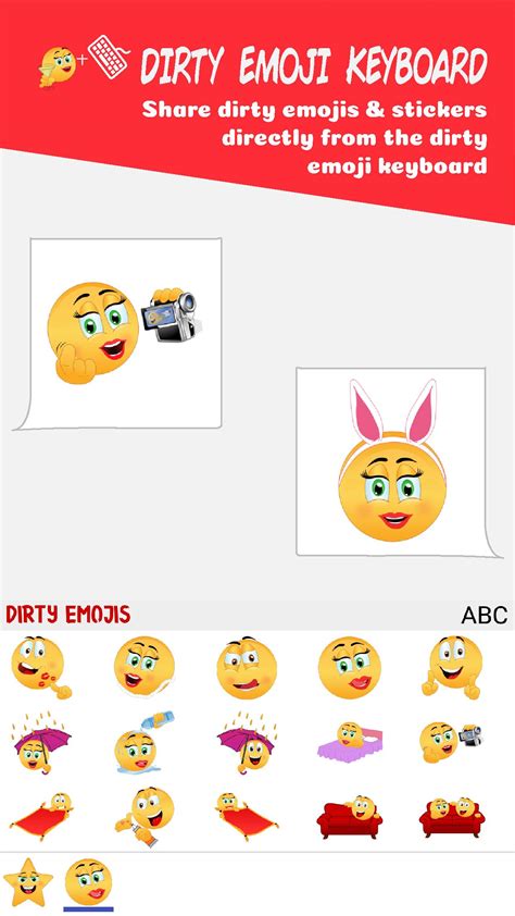Dirty Emoji Stickers Adult Icons And Sexy Text Pour Android