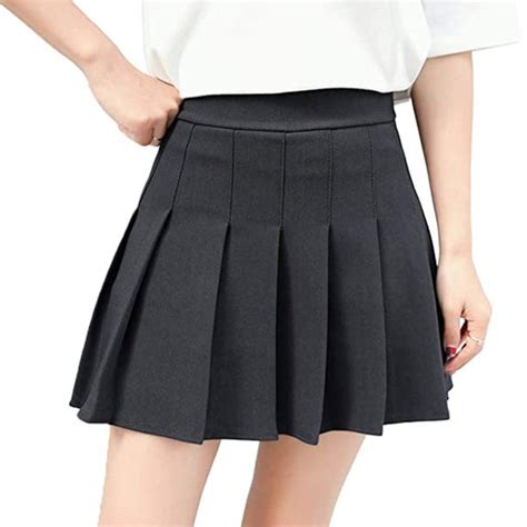 Mioliknya Girl Pleat Skirt Harajuku Preppy Style Plaid Skirts Mini Cute
