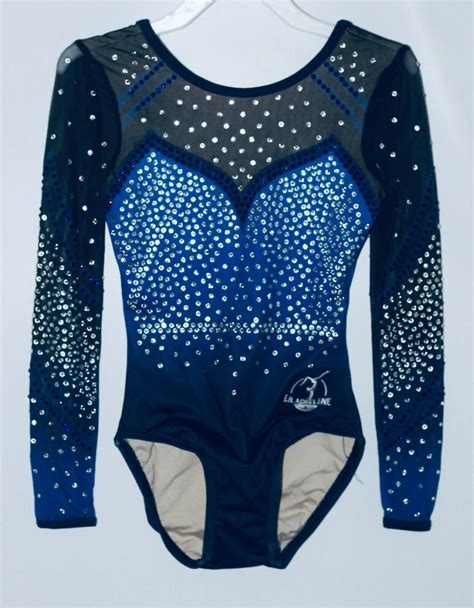 Milly Long Sleeve Girls Gymnastics Leotard With 100s Of Crystals