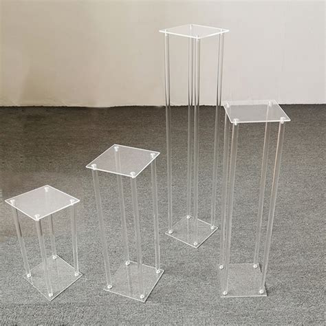 20pcsacrylic Floor Vase Clear Flower Vase Table Centerpiece For