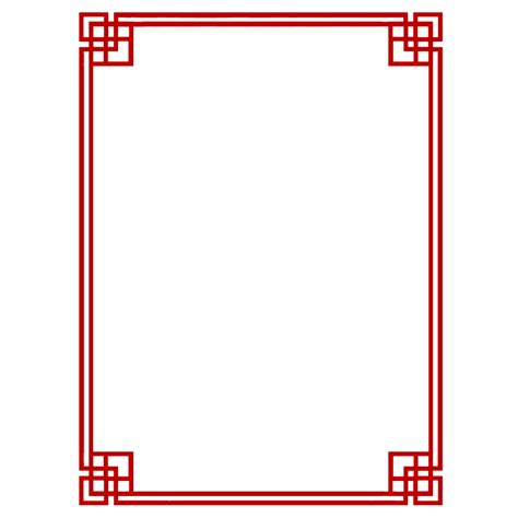 Red Chinese Frame 15166151 Png