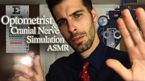 Optometrist Cranial Nerve Simulation ASMR Relaxing Male ASMR