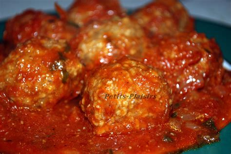 Boulette de viande à la sauce tomate la meilleure