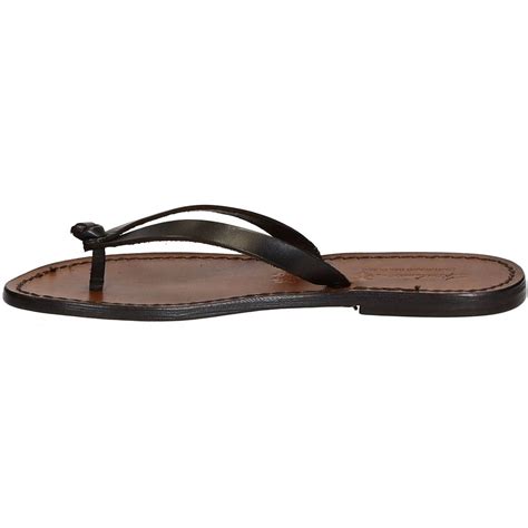 Handmade Thong Sandals For Women Dark Brown Leather The Leather Craftsmen