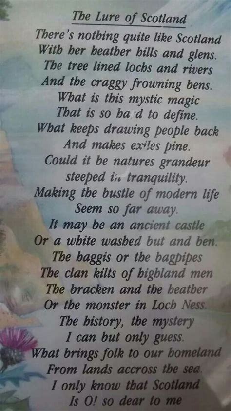 What is it about Scotland that Scots all the world love about their