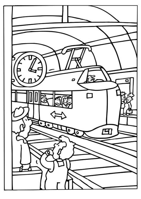 Kleurplaat Trein