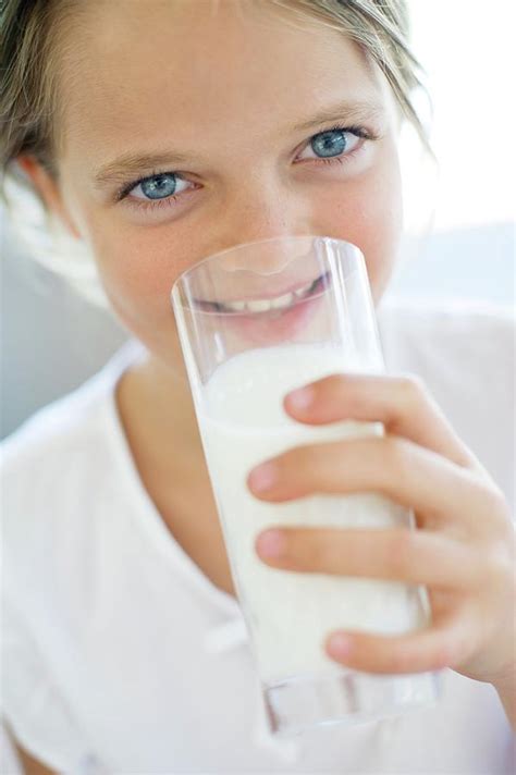 Girl Drinking Milk Photograph By Ian Hootonscience Photo Library Pixels