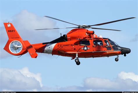 6521 United States Coast Guard Aerospatiale Mh 65 Dolphin Photo By Nick