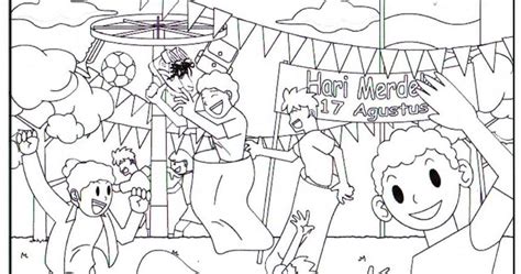 Gambar Mewarnai Hari Kemerdekaan Indonesia Mewarnai Gambar